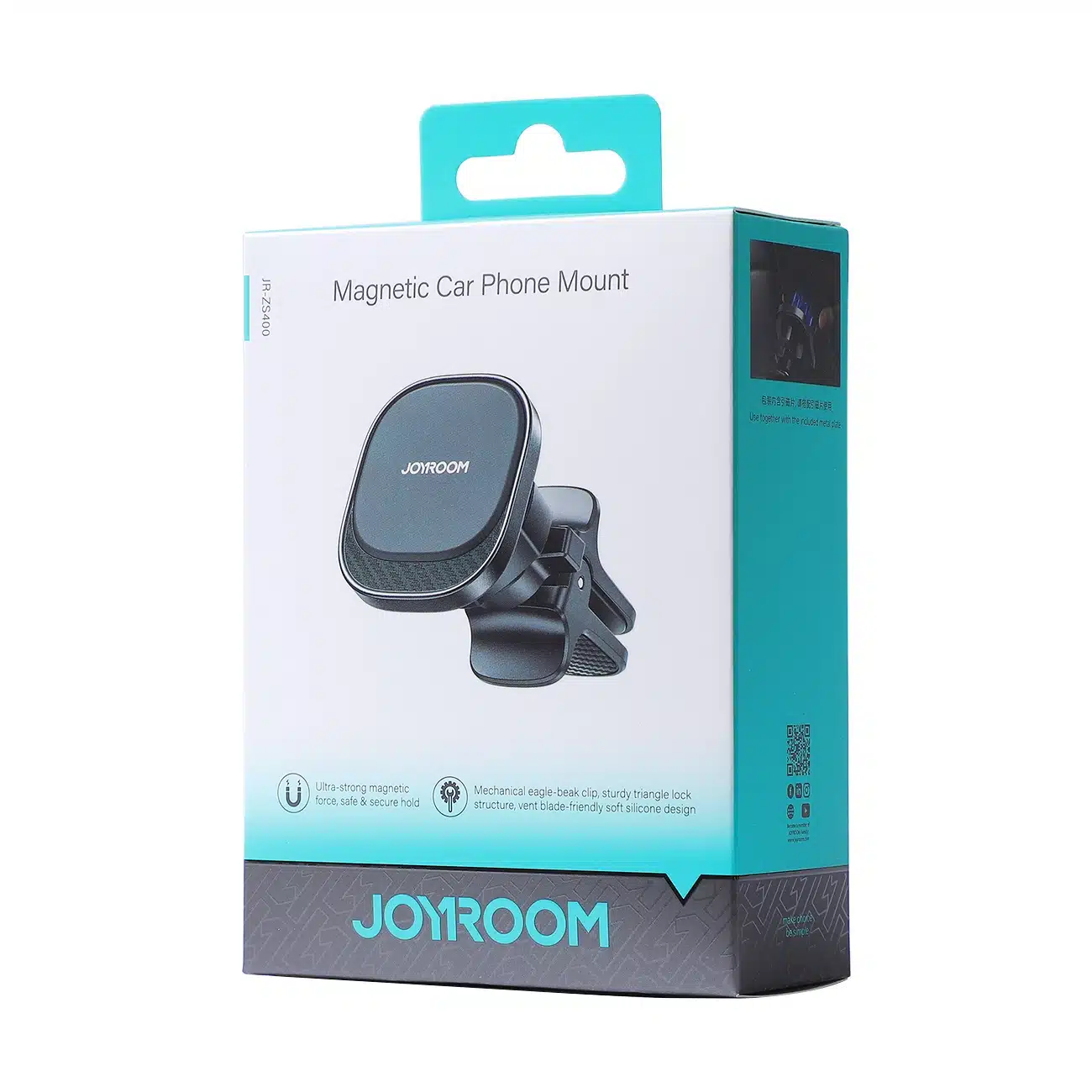 Joyroom JR-ZS400 μαγνητική βάση τηλεφώνου για αυτοκίνητο για αεραγωγό - μαύρο - Image 6
