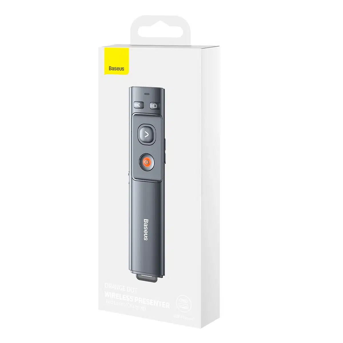 Baseus Orange Dot ασύρματος δείκτης λέιζερ για παρουσιάσεις - γκρι (με μπαταρία) - Image 8