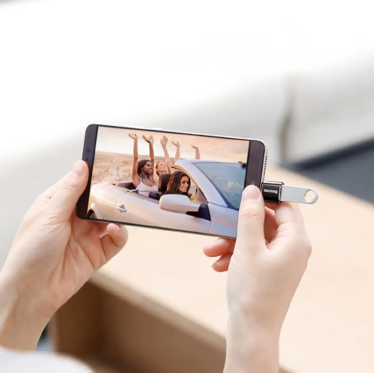 Baseus Mini Micro USB σε USB-C αντάπτορας - μαύρος - Image 11