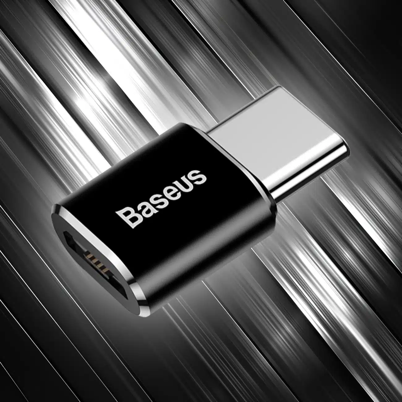 Baseus Mini Micro USB σε USB-C αντάπτορας - μαύρος - Image 12