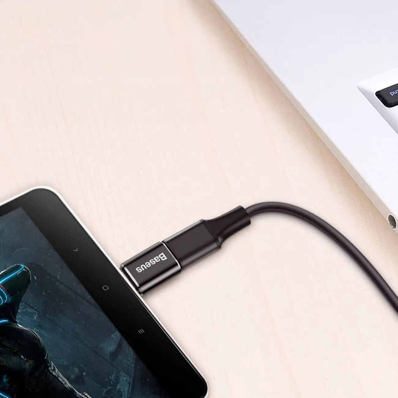 Baseus Mini Micro USB σε USB-C αντάπτορας - μαύρος - Image 8