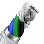 Baseus Cafule Series Metal Data USB-C / Lightning 20W PD καλώδιο 1 m - λευκό - Image 5