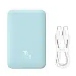 Baseus Magnetic Mini Power Bank 10000mAh 20W - μπλε + καλώδιο USB-C - USB-C - Image 6