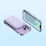 Baseus Magnetic Mini Induction Powerbank 10000mAh 20W - μωβ + καλώδιο USB-C - USB-C - Image 11