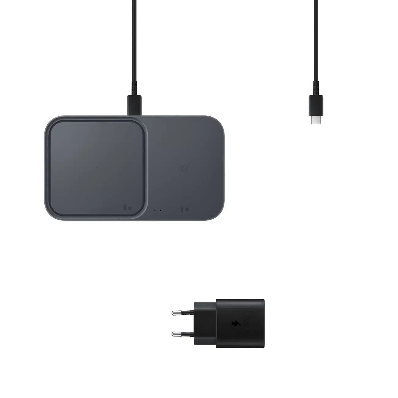 Samsung Duo EP-P5400TBEGEU Ασύρματος φορτιστής 15W με φορτιστή ρεύματος και καλώδιο τροφοδοσίας - μαύρος - Image 6