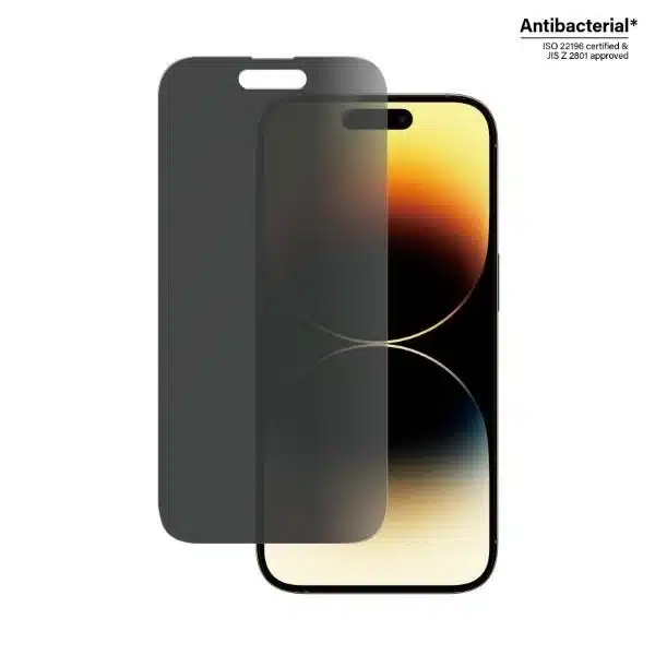 PanzerGlass Classic Fit αντιβακτηριδιακό γυαλί ιδιωτικότητας για iPhone 14 Pro - Image 2