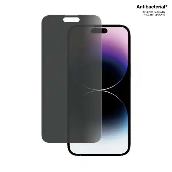 PanzerGlass Classic Fit αντιβακτηριδιακό γυαλί ιδιωτικότητας για iPhone 14 Pro Max - Image 2