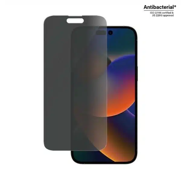 PanzerGlass Classic Fit αντιβακτηριδιακό γυαλί ιδιωτικότητας για iPhone 14 Pro Max - Image 3