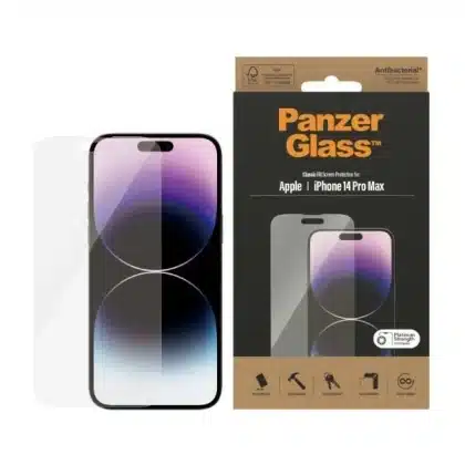 PanzerGlass Classic Fit αντιβακτηριδιακό γυαλί για iPhone 14 Pro Max