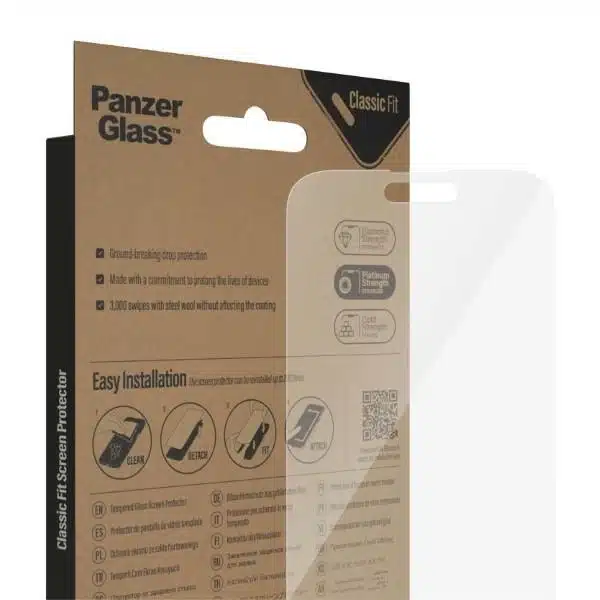 PanzerGlass Classic Fit αντιβακτηριδιακό γυαλί για iPhone 14 Pro Max - Image 5