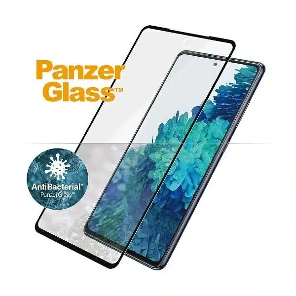 PanzerGlass Αντιβακτηριδιακό γυαλί E2E Microfracture για Samsung Galaxy S20 FE - με μαύρο πλαίσιο - Image 2