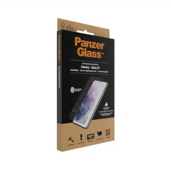 PanzerGlass Αντιβακτηριδιακό γυαλί E2E Microfracture για Samsung Galaxy S22 - με μαύρο πλαίσιο - Image 5