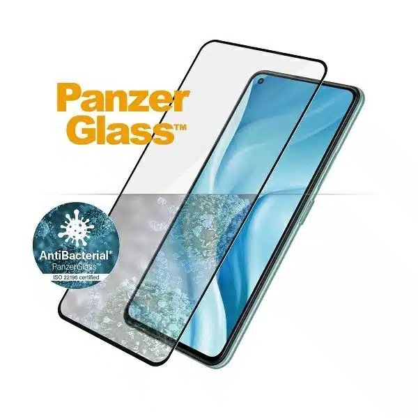 PanzerGlass E2E επικαλυμμένο γυαλί για Xiaomi Mi 11 Lite 5G αντιβακτηριδιακό - με μαύρο πλαίσιο - Image 2