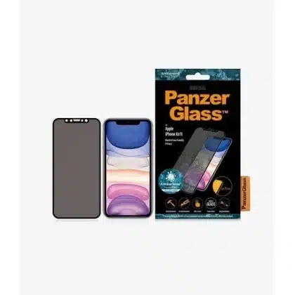 PanzerGlass E2E Super+ προστατευτικό γυαλί ιδιωτικότητας για iPhone XR / 11 - με μαύρο πλαίσιο