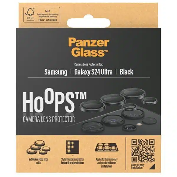 PanzerGlass Hoops Προστασία Κάμερας για Samsung Galaxy S24 Ultra - με Μαύρο Πλαίσιο - Image 4
