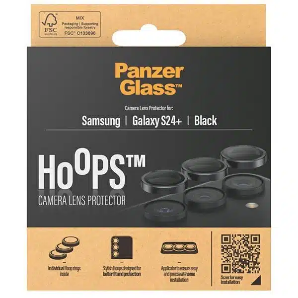 PanzerGlass Hoops Προστασία κάμερας για Samsung Galaxy S24+ - με μαύρο πλαίσιο - Image 4