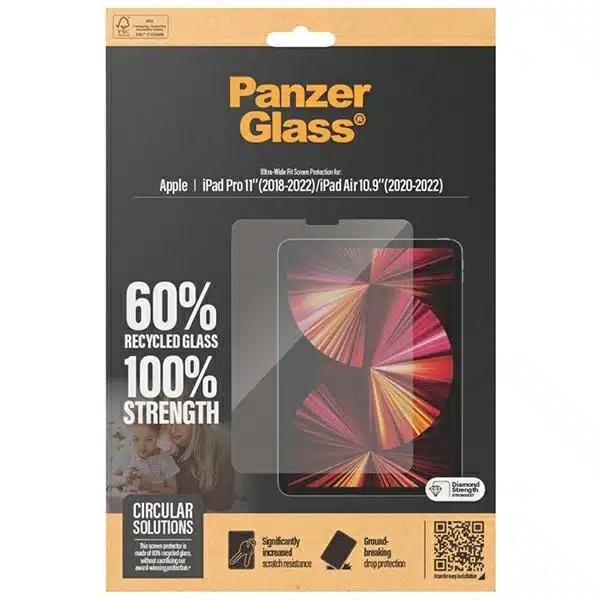 PanzerGlass Ultra-Wide Fit αντιβακτηριδιακό ειδικά επεξεργασμένο γυαλί για iPad Pro 11" 2018-2022 / Air 10.9" 2020-2022 - Image 4