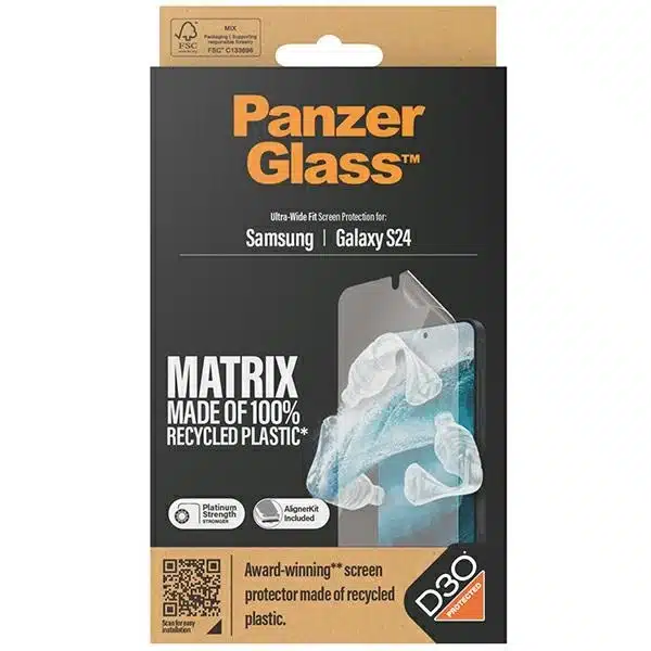 PanzerGlass Ultra-Wide Fit προστατευτικό γυαλί με D3O® με εφαρμογέα για Samsung Galaxy S24 - Image 4