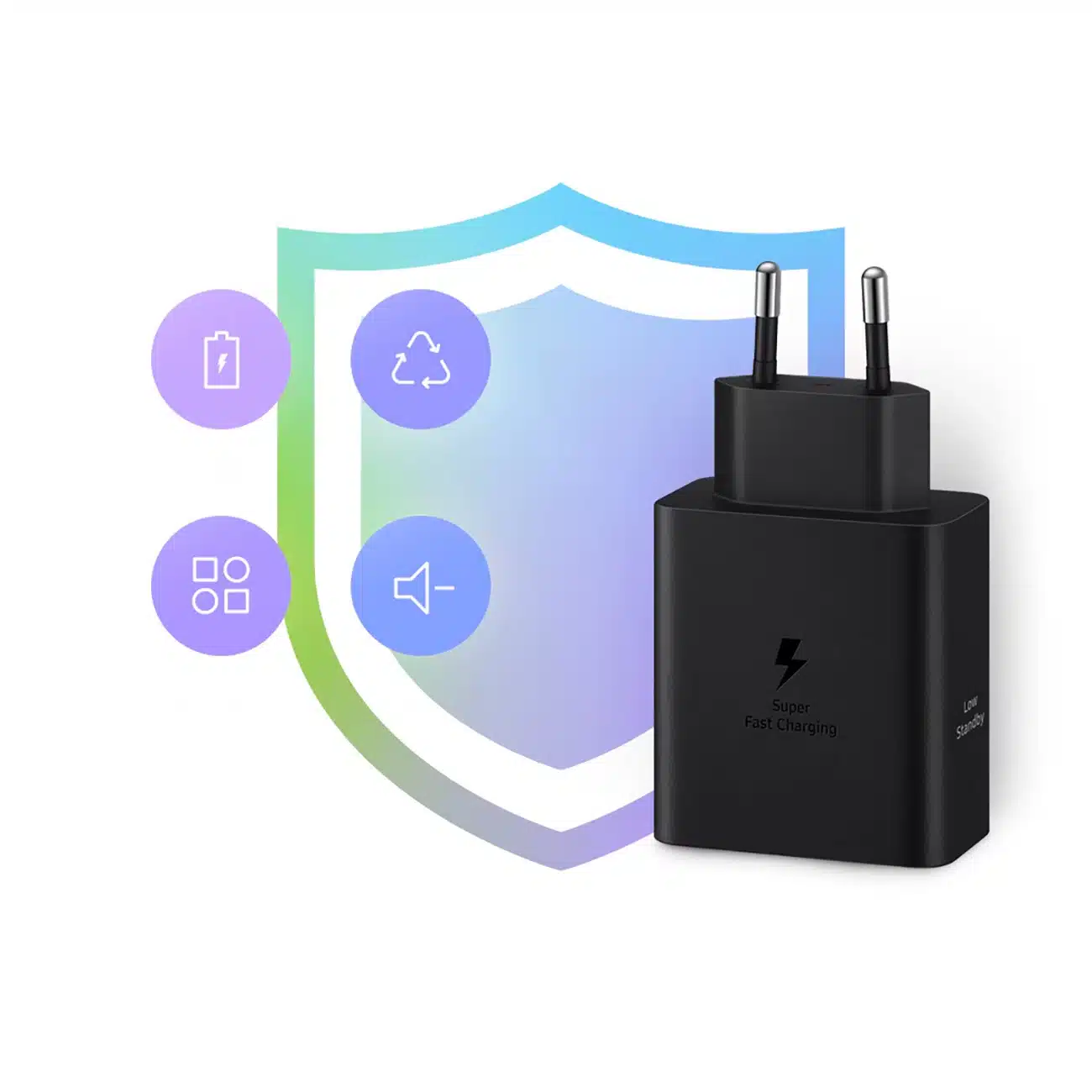 Samsung Διπλός Φορτιστής Δικτύου Power Adapter Duo EP-T5020XBEGEU 2x USB-C 50W - μαύρος - Image 8