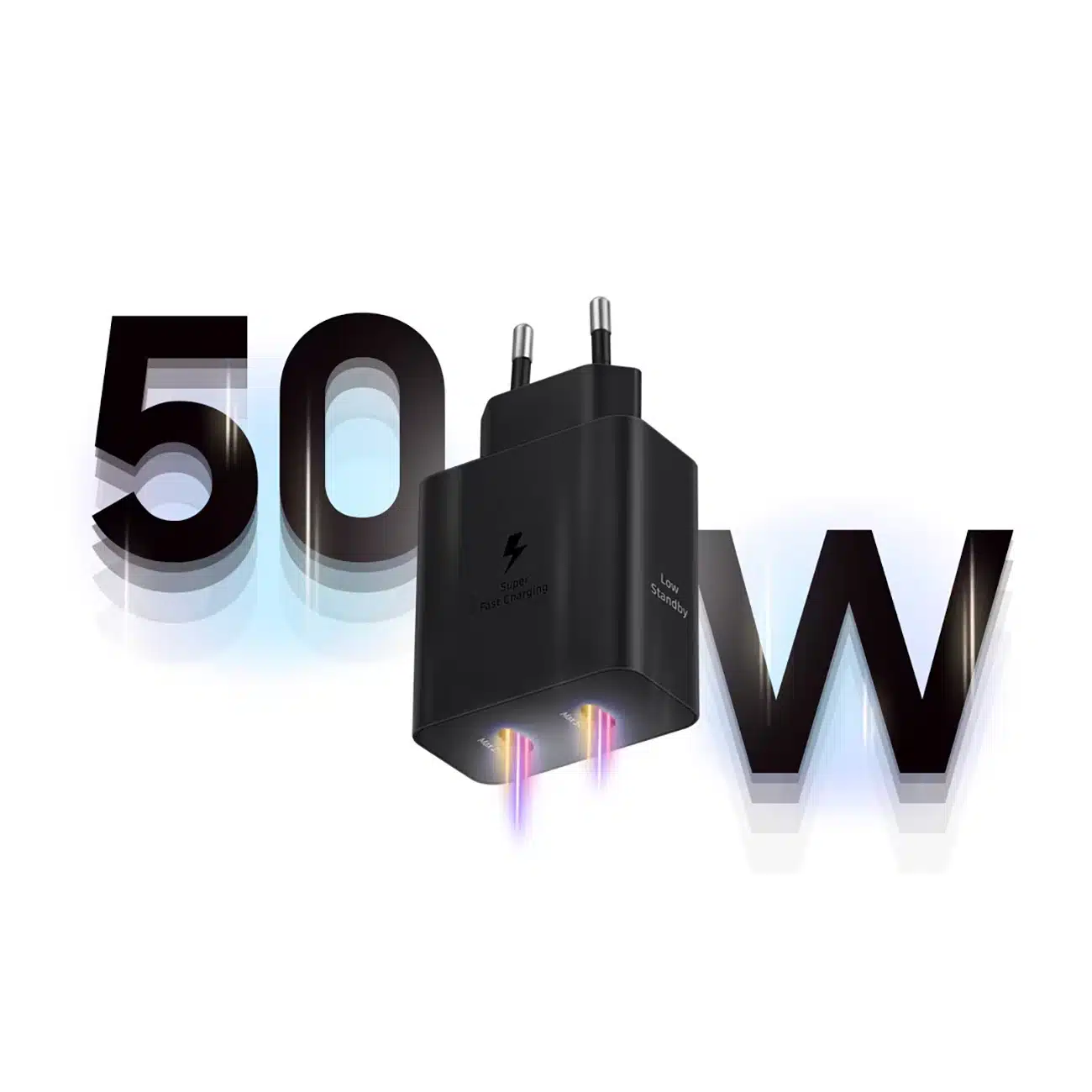 Samsung Διπλός Φορτιστής Δικτύου Power Adapter Duo EP-T5020XBEGEU 2x USB-C 50W - μαύρος - Image 5
