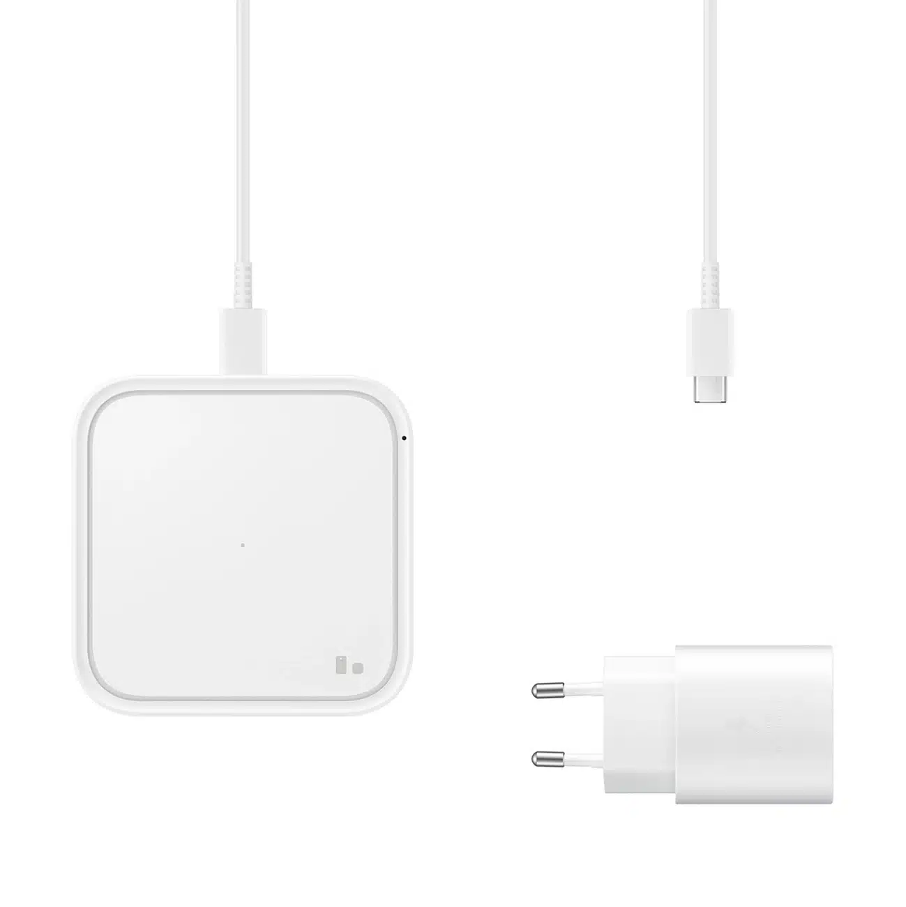 Samsung Ασύρματος Φορτιστής Pad EP-P2400TWEGEU 15W ινδυκτικός φορτιστής - λευκός + φορτιστής δικτύου - Image 7