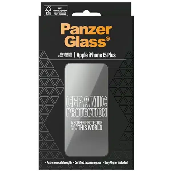 PanzerGlass Κεραμική Προστασία κεραμικό γυαλί για iPhone 15 Plus με θέση - Image 4