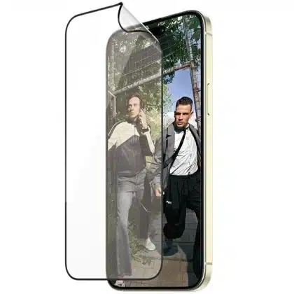PanzerGlass Matrix Ultra-Wide-Fit υβριδικό γυαλί για iPhone 15 Plus με θέση