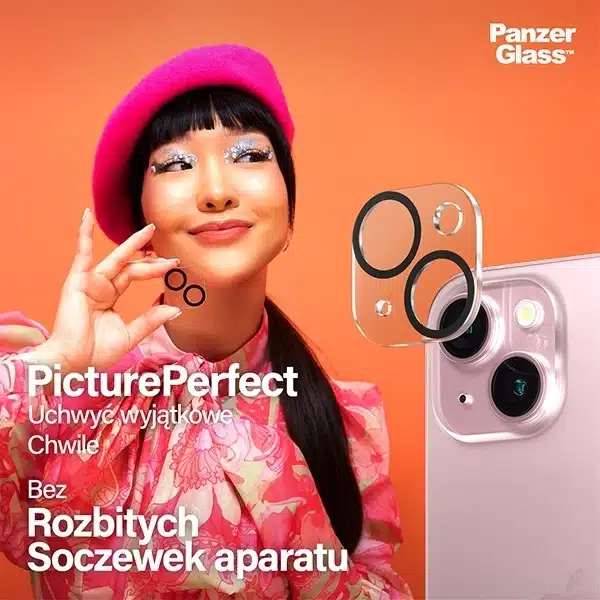 PanzerGlass Picture Perfect προστασία κάμερας για iPhone 15 / 15 Plus - με μαύρο πλαίσιο - Image 4
