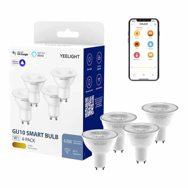 Yeelight Smart Λάμπα W1 GU10 Dimmable 4τμχ (Warm White) - Image 5