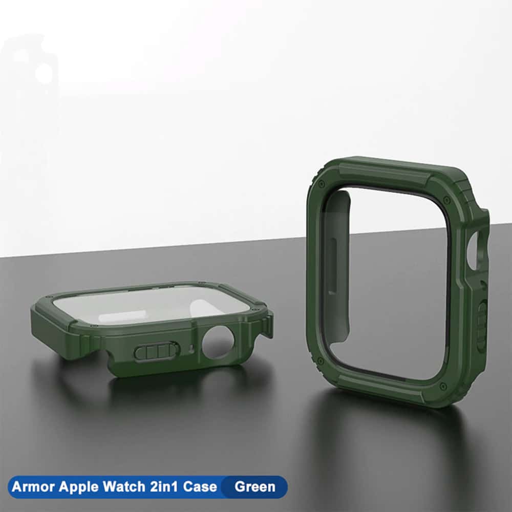 Lito - Θήκη Armor 360 Watch + Προστατευτικό Οθόνης - Apple Watch 1 / 2 / 3 (42mm) - Πράσινο - Image 3