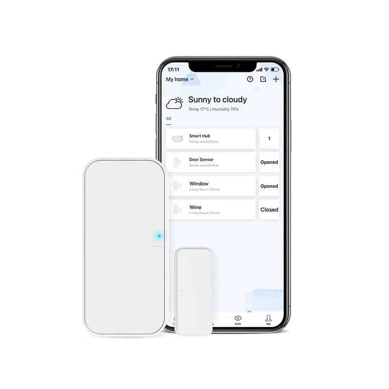 BroadLink Έξυπνος Αισθητήρας Πόρτας Smart Door + S3 HUB (Λευκό) - Image 3