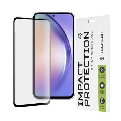 Techsuit - 111D Πλήρης Κάλυψη / Full Glue Γυαλί - Samsung Galaxy A54 - Μαύρο