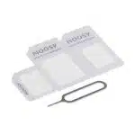 Techsuit - Σετ Μετατροπέας Nano & Micro SIM Adapter Unlimited Innovation + Ατσάλινο Πινέλο Εξώθησης Δίσκου - Λευκό - Image 2