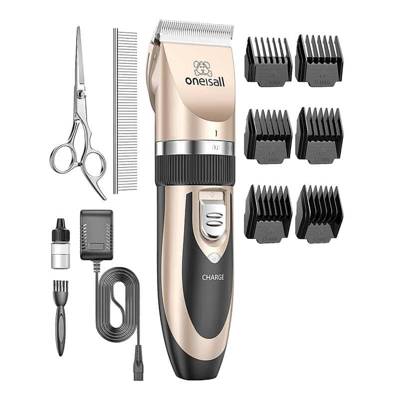 Oneisall Μηχανή Κούρεμα/Trimmer Κατοικίδιων P2 (Ροζ Χρυσό/Μαύρο) - Image 2