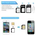 Techsuit - Σετ Μετατροπέας Nano & Micro SIM Adapter Unlimited Innovation + Ατσάλινο Πινέλο Εξώθησης Δίσκου - Μαύρο - Image 5