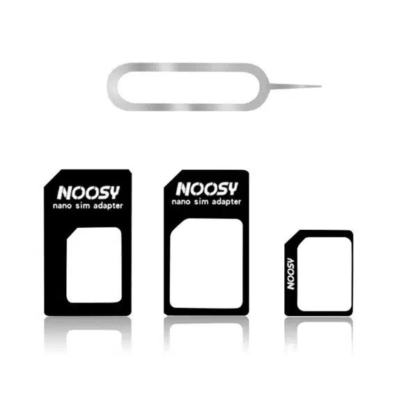 Techsuit - Σετ Μετατροπέας Nano & Micro SIM Adapter Unlimited Innovation + Ατσάλινο Πινέλο Εξώθησης Δίσκου - Μαύρο