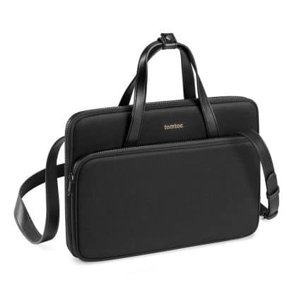 Tomtoc - Τσάντα Ώμου για Laptop (A12D3D1) - με Αδιάβροχο Ύφασμα και Προστασία Γωνίας, 14" - Μαύρο