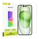 Techsuit - Διαυγές Γυαλί Ορατής Όρασης - iPhone 15 Plus - Διάφανο - Image 2