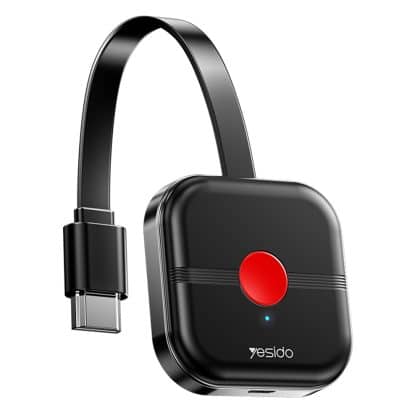 Yesido - Δέκτης Ασύρματης Εμφάνισης Οθόνης TV10 2.4G - Υψηλής Ευκρίνειας, HDMI - Μαύρος