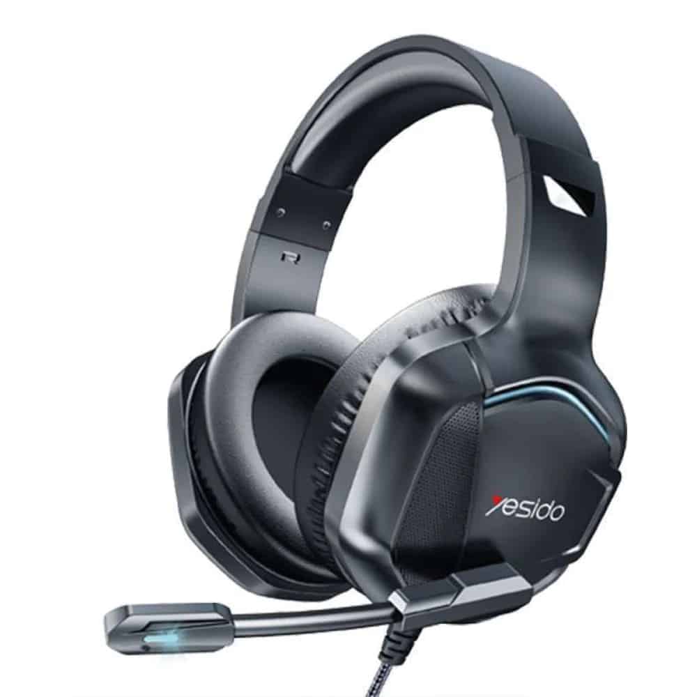 Yesido - Ενσύρματα Ακουστικά (EK01) - για Gaming, Jack 3.5mm, με Μικρόφωνο, RGB LED Φώτα - Μαύρο - Image 2
