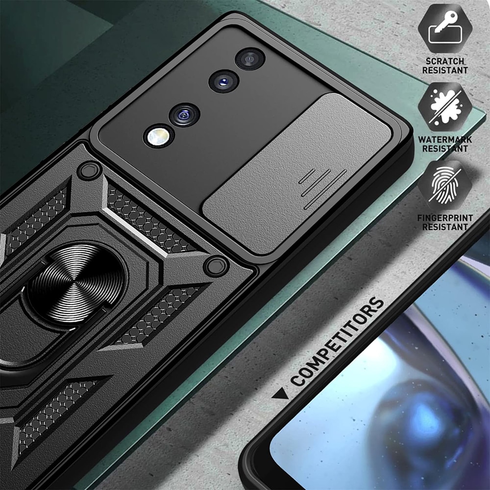 Techsuit CamShield Series - θήκη για Honor 70 - Μαύρο - Image 5