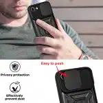 Techsuit CamShield Series - θήκη για Apple iPhone 7 / 8 SE - Μαύρο - Image 7