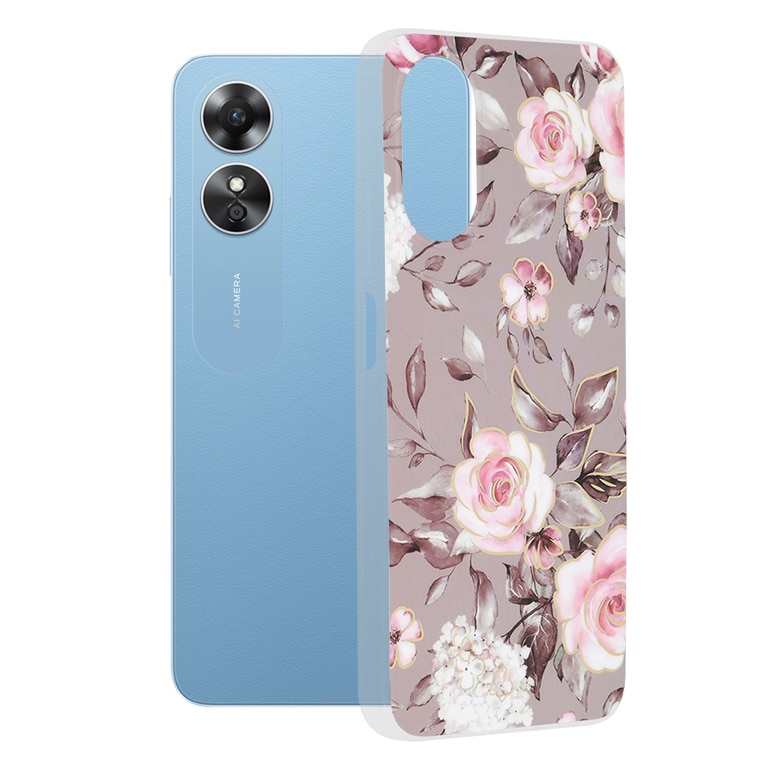 Techsuit Marble Series - Oppo A17 - Γκρι - Image 2