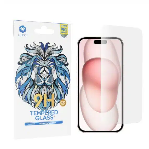 Lito - 2.5D Classic Glass - iPhone 15 - Διάφανο