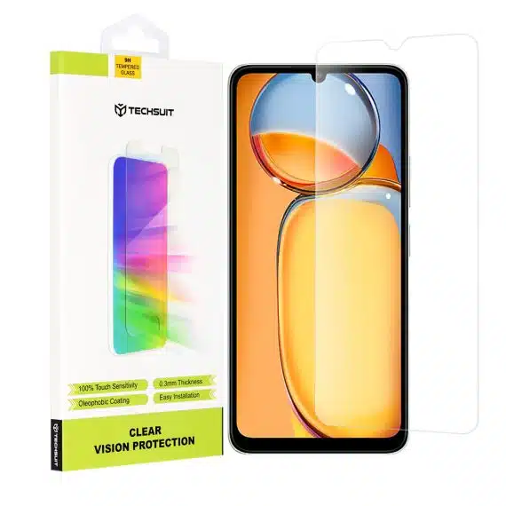 Techsuit - Clear Vision Glass - Xiaomi Redmi 13C 4G / 13C 5G / C65 - Transparent