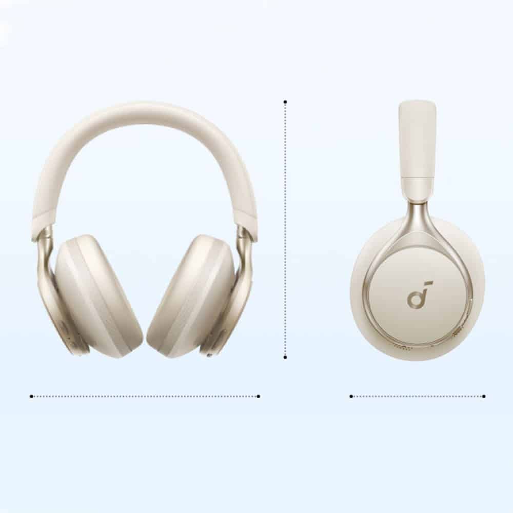 Anker - Ασύρματα Ακουστικά SoundCore Space One (A3035G21) - Bluetooth 5.3, Ενεργή Ακύρωση Θορύβου, Hi-Res - Λευκό - Image 5