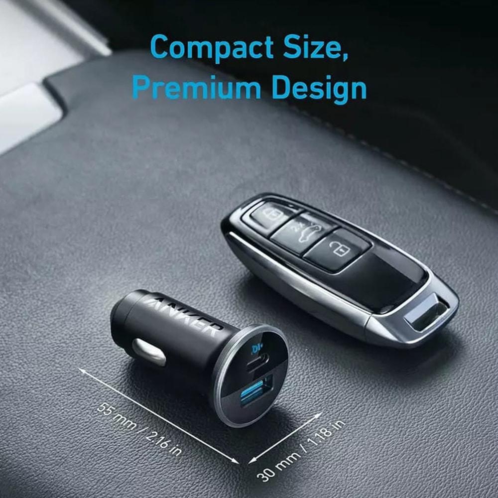 Anker - Φορτιστής Αυτοκινήτου 323 (A2735G11) - USB, Type-C, Φως LED, 52.5W - Μαύρο - Image 6