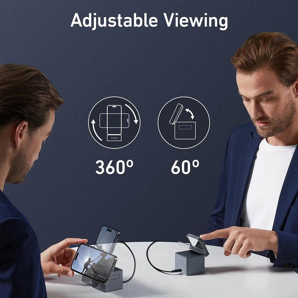 Anker - Power Bank Cube MagSafe (Y1811G11) - για Τηλέφωνο, Apple Watch, AirPods, 15W - Μαύρο - Image 3