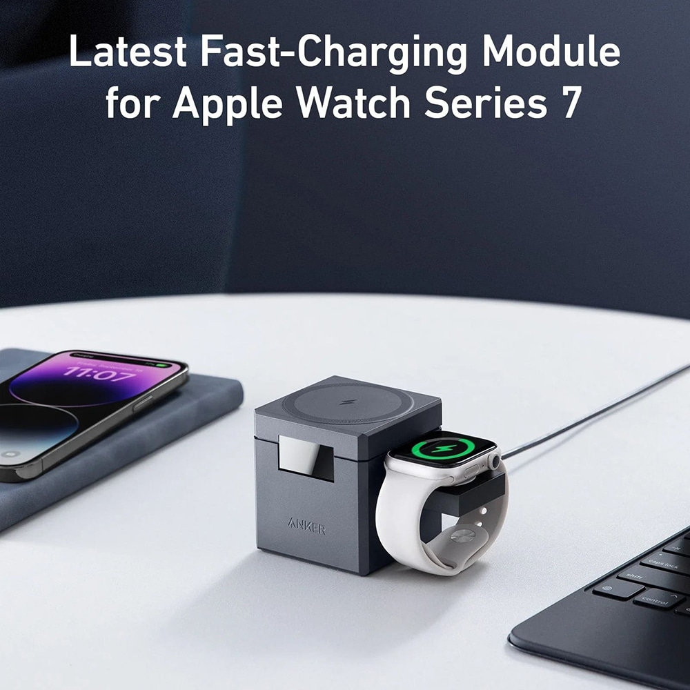 Anker - Power Bank Cube MagSafe (Y1811G11) - για Τηλέφωνο, Apple Watch, AirPods, 15W - Μαύρο - Image 5