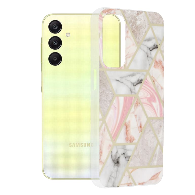 Techsuit Marble Series - Samsung Galaxy A25 - Ροζ - Image 2